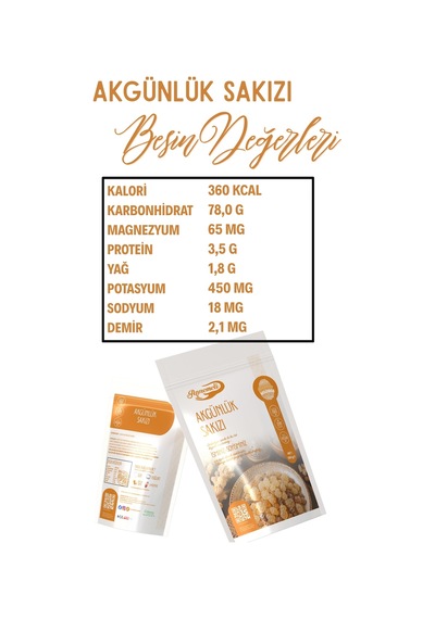 Akgünlük Sakızı - 100g - Boswellia Serrata Ağacından %100 Doğal Taze