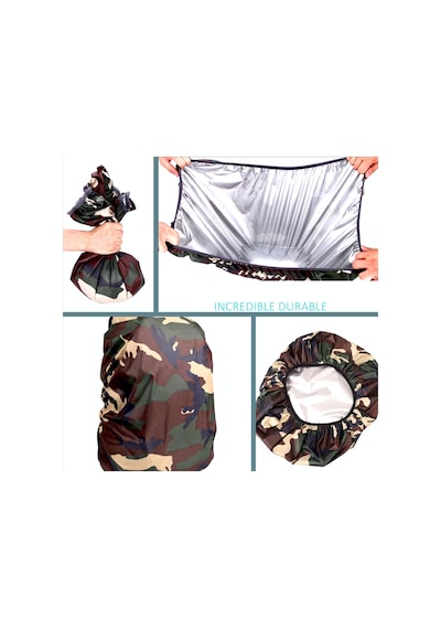 Omeniv 65-80lt Camo Sırt Çantası Kılıf Toz Yağmur Kılıfı Kamp Çok Renkli