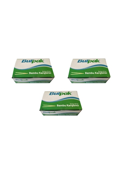 Burpak Tahta Ahşap Bambu Çay Kahve Karıştırıcı Çubuk Kaşık - 11 Cm. - 400 Adetlik 5 Paket