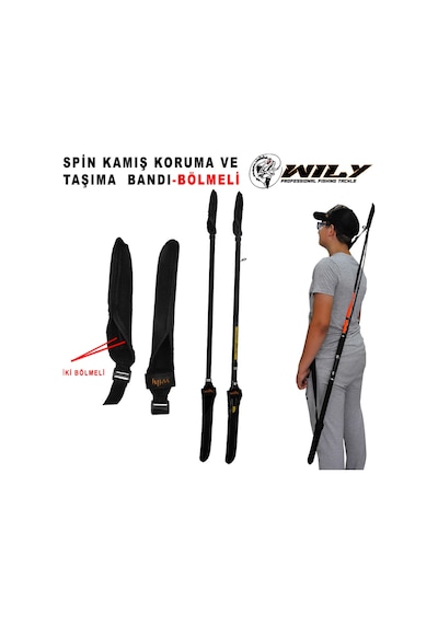 Wily Spin Kamış Koruma ve Taşıma Bandı - BÖLMELİ