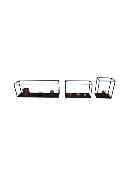 Wessdizayn Metal Duvar Rafı Iskandinav Model 3 ‘Lü Set Wd-12
