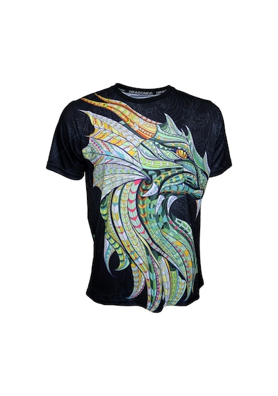 Dragondo Tx8590 Muaythai Tişört Dijital Baskılı Muay Thai Tişört Siyah
