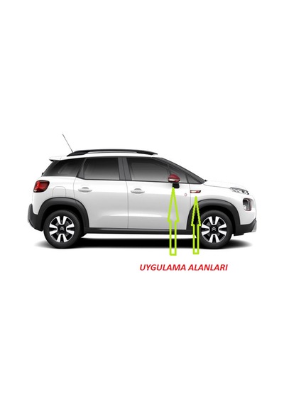 Citroen Saxo Xsara Yan Aynalar Ve Çamurluk Yanı Damla Desen Bıçak