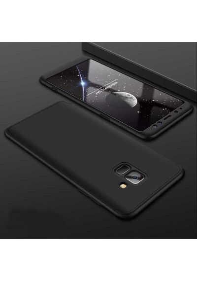 Galaxy Uyumlu A6 2018 Kılıf Zore Ays Kapak Siyah