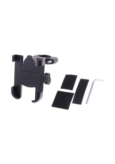 Forte Gt 2084-11 Ayarlı Motosiklet Bisiklet Telefon Tutucu Navigasyon Gidon Uyumlu - Siyah