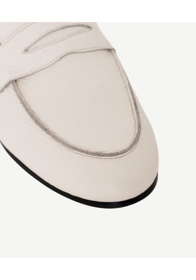 Yargıcı Konforlu Deri Loafer 26ykay4037x 006 Ekru