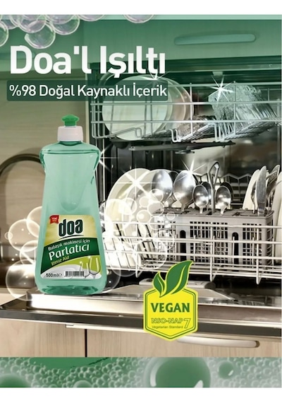 Doa Bulaşık Makinesi Parlatıcı 500 Ml Vegan X 2 Adet