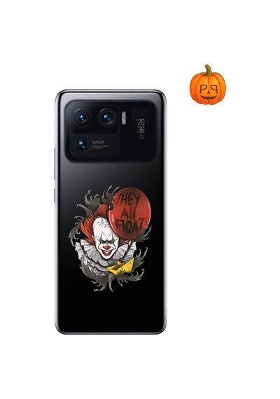Dali Design Xiaomi Mi 11 Pro Uyumlu Şeffaf Kılıf Horror 1 Tasarımlı
