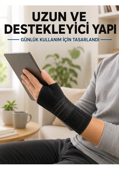Mey İthalat Avuç İçi Metal Destekli El Bilekliği Ayarlanabilir Cırtlı Bilek Desteği Diğer
