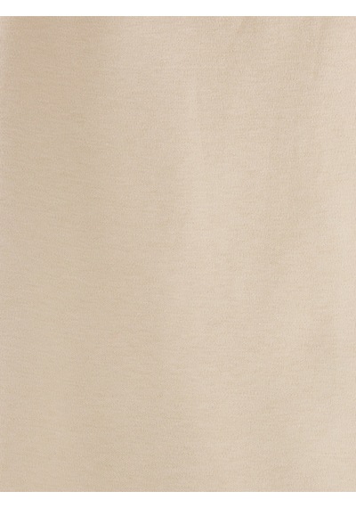 Loose Long Crop Kadın Tshirt K.kol Bej