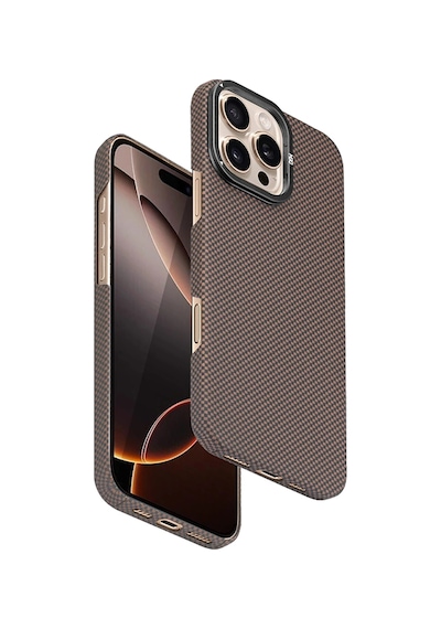 Apple Uyumlu iPhone 16 Pro Max Blaze 1000d Kevlar Magsafe Kılıf - Gold