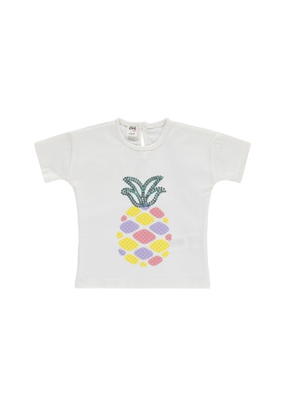 Civil Baby Ananas Nakışlı 6-18 Ay Takım - Ekru