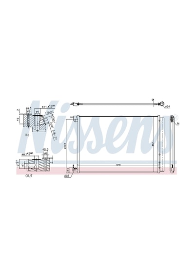 Klima Radyatörü Kondenser Mercedes W205 W213 Vito W447 A0995000454 940519