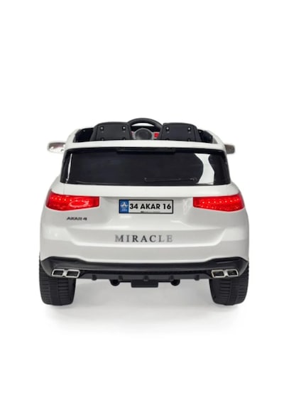 Miracle 12v Uzaktan Kumandalı Akülü Araba Suv Model Çocuk Arabası Beyaz