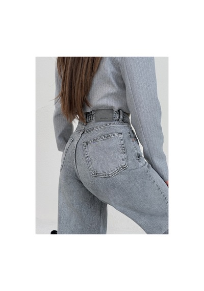 Meecy Kadın Yeni Sezon Jean Kot Pantolon Gümüş Gümüş