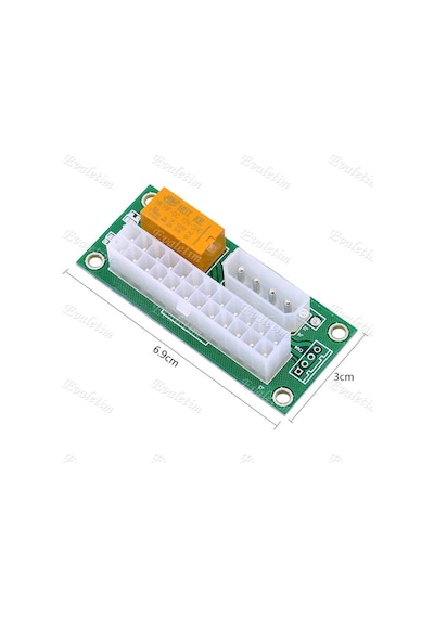 Power Atx Dual Psu Fan Çoklayıcı Kablosu 24 Pin 4326P Adaptör