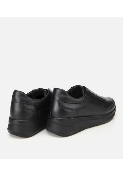 Hotiç Kadın Deri Siyah Lastik Detaylı Dolgu Topuklu Günlük Loafer 01ayh314480a100 01ayh314480a100 Siyah
