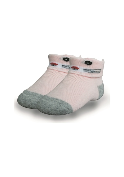Bibaby Biorganic Cunning Havlu Çorap 68375 Pembe