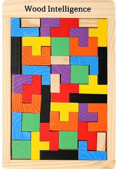 Ahşap Tangram Puzzle Yapboz Oyunu Motor Gelişim Oyuncakları