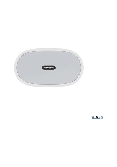 Winex Pd20W Quick Charger Type­-C Kablolu Şarj Aleti Set Beyaz