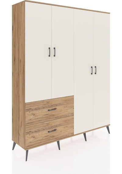 Hyperion Gardrop 4 Raflı 2 Çekmeceli 2 Askılı 176x44x221 Çam-aytaşı/çam Aytaşı/çam Hyperion Gardrop 4 Raflı 2 Çekmeceli 2 Askılı 176x44x221 Çam-aytaşı/çam Aytaşı/çam