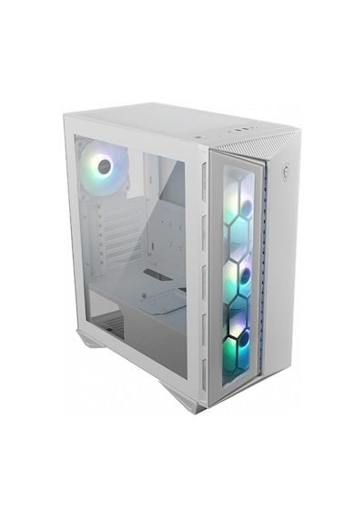MSI Gungnir 110R White Temperli Cam 3xARGB 1x 120 MM Fan Bilgisayar Kasası