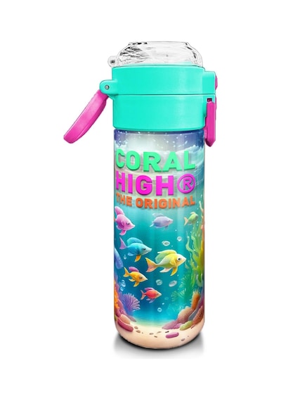 Coral High Kids Denizatı Desenli Pipetli Ve Direkt İçim Çelik Termos 500 Ml 31988 Mor - Lila