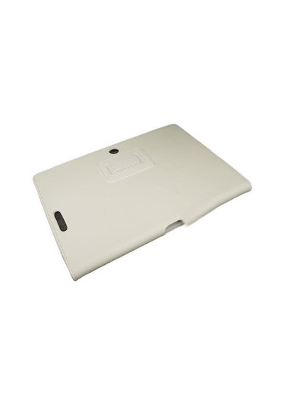 Transformer Pad Tf300 İle Uyumlu Standlı Deri Kılıf Beyaz Renk Kapaklı Kılıf