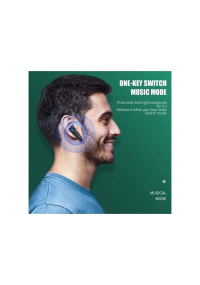 Işıklı Kulakiçi Kablosuz Bluetooth Kulaklık Oyuncu Kulaklığı Çift Mikrofonlu K55