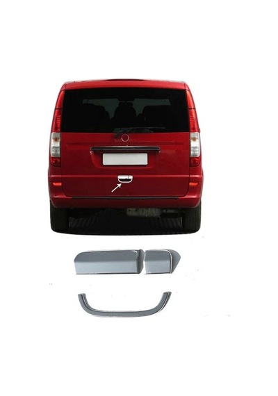 Mercedes Vito/w639 Uyumlu Bagaj Açma 3 Parça 2003-2014 Paslanmaz Krom