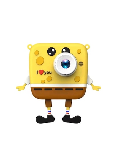 Sünger Bob Tasarımlı Yeni Nesil Çocuk Fotoğraf Makinesi Çift
