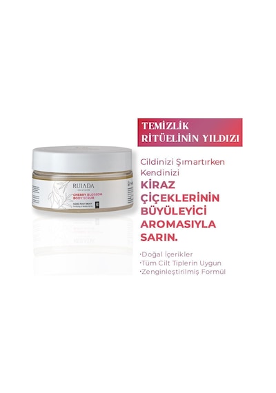 Japon Kiraz Çiçeği Body Scrub Besleyici Arındırıcı Nemlendirici Vücut Peelingi 250 Ml.
