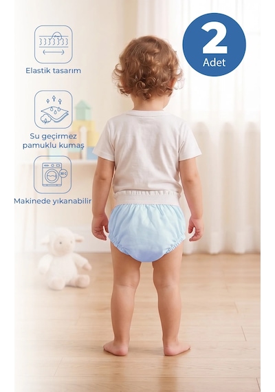 Babyjem Alıştırma Külodu 2li Set 2 Yaş Mavi