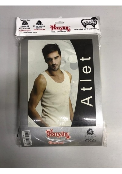 Hasyün Erkek Askılı Yün Atlet