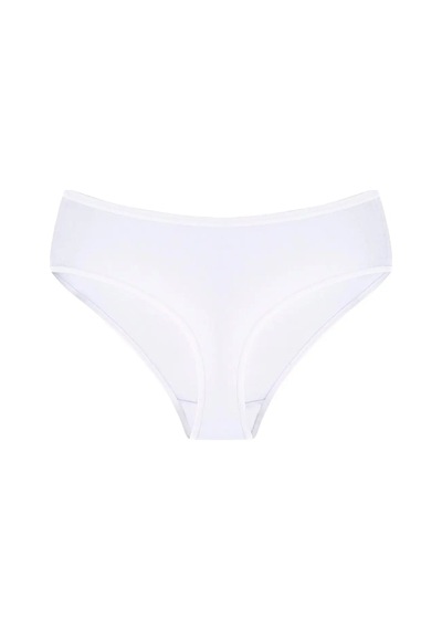 Astrid T Özel Üretim Esnek Slip Kadın Bambu Külot Beyaz 3'lü Paket Beyaz-3