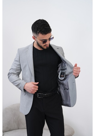 Dupont Classics Dupont Slim Fit Mono Yaka 6 Drop Çift Yırtmaç Keten Erkek Blazer Ceket - Nefes Alabilir Hafif Ceket Açık Gri Dupont Classics Dupont Slim Fit Mono Yaka 6 Drop Çift Yırtmaç Keten Erkek Blazer Ceket - Nefes Alabilir Hafif Ceket Açık Gri