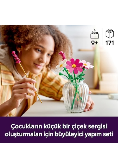 LEGO® Botanicals Kozmos Çiçekleri 11514 - 9 Yaş ve Üzeri Çocuklar için Renkli Çiçekler İçeren Oyuncak Yapım Seti (171 Parça)