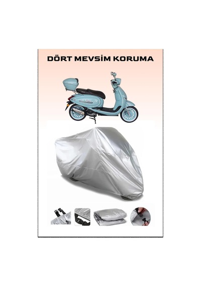 Arora Ar 50 Cappuccino Uyumlu Gri Su Geçirmez Motosiklet Brandası Premium