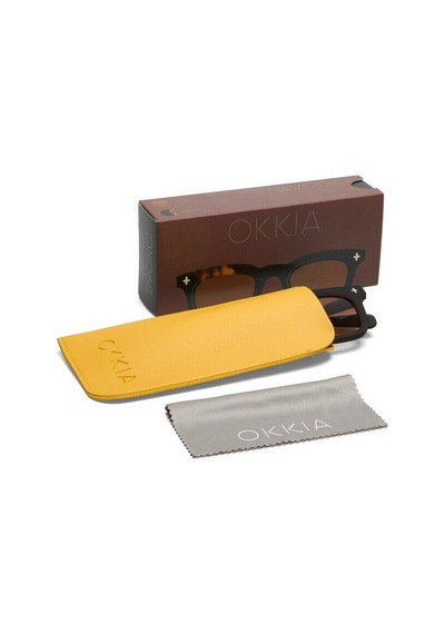 Okkia Firenze Unisex Güneş Gözlüğü Siyah Havana / Lens: Kahverengi Gradyan Kahverengi