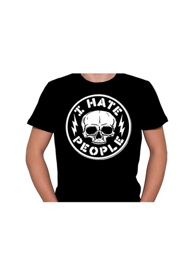 I Hate People İnsanlardan Nefret Ediyorum Tişört Unisex T-shirt 001