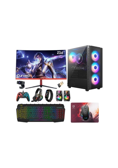 Turbox TX5421 i5-6400 16 GB 512 GB SSD 8 GB RX580 23.6" Free Dos Masaüstü Oyuncu Bilgisayarı