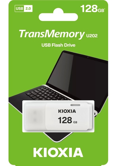 Kioxia 128GB U202 USB 2.0 Bellek (LU202W128GG4)