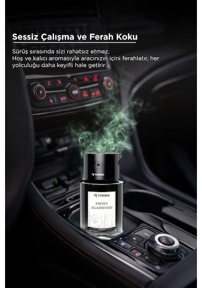 Torima Tcf-03 Araç İçi Hava Nemlendirici & Hareket Algılamalı Koku Makinesi Ebony Esansı 120ml Aromaterapi Difüzör Araç Kokusu Torima Tcf-03 Araç İçi Hava Nemlendirici & Hareket Algılamalı Koku Makinesi Ebony Esansı 120ml Aromaterapi Difüzör Araç Kokusu