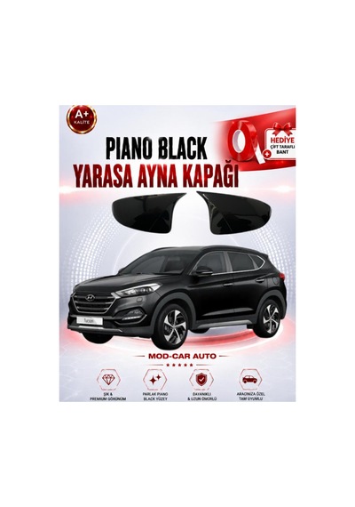 Hyundaı Tucson 2015-2017 Yarasa Ayna Kapagı P.black
