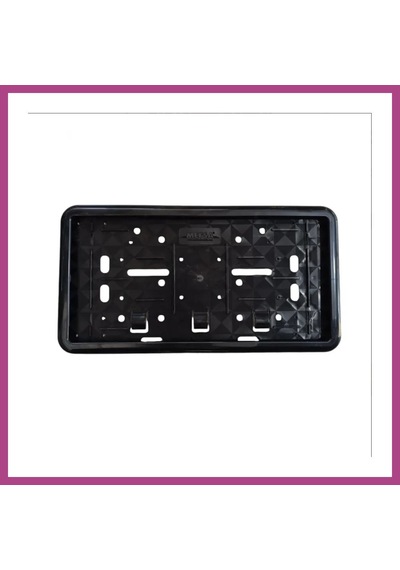 Gees Global Çerçeveli Motosiklet Plakalık Plaka Altlığı Siyah 26x17cm 1 Adet Gbzs
