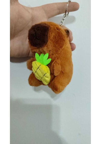 Kapibara Peluş Anahtarlık 10 Cm Boyut