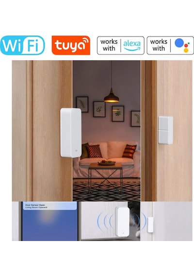 Tuya Uyumlu Wifi Kapı Pencere Alarm Sensörü