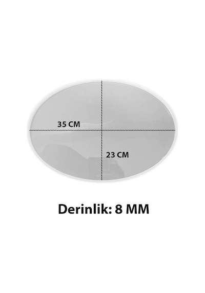 Tahtakale Toptancı Epoksi Oval Söz Ve Nişan Tepsisi Kalıbı 35x23 Cm
