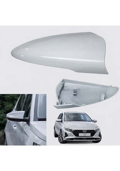 Hyundai İ20 Ayna Kapağı Açık Gri Renk Sağ Taraf 2020+