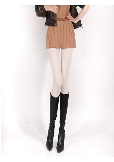 Ece's Design Külotlu Çorap Elegant 120d Pamuk Astarlı W8539 Beyaz